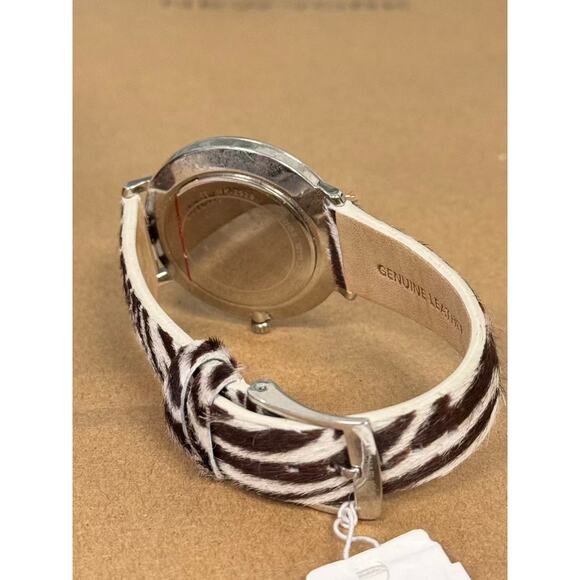 Michael Kors Women's Pyper Black Dial Zebra Leather Watch MK2929 - Picture 5 of 5